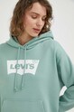 Levi's bluza bawełniana nadruk zielony 18487.0219