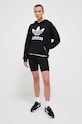 Хлопковая кофта adidas Originals IK4058 чёрный AW23
