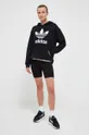 Bombažen pulover adidas Originals črna