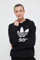 črna Bombažen pulover adidas Originals