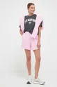 roza Bombažen pulover adidas Originals