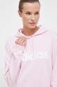 adidas bluza bawełniana nadruk różowy IL3343