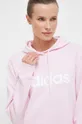 roza Pamučna dukserica adidas Ženski