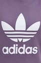 Pamučna dukserica adidas Originals IL3873 ljubičasta