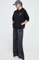 Бавовняна кофта adidas IJ8774 чорний AW23