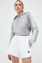 сірий Бавовняна кофта adidas
