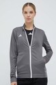 Dukserica za trening adidas Performance Entrada 22 bez uzorka siva H57527