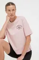 różowy Fila t-shirt bawełniany