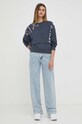 Armani Exchange bluza bawełniana 6RYM84.YJEEZ granatowy AW23