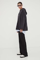 Samsoe Samsoe sweter wełniany F23300039 szary AW23