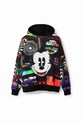 Бавовняна кофта Desigual x Disney 23WWSK11 чорний