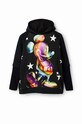 Desigual felpa in cotone x Disney 23WWSK48 nero