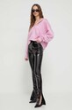 Moschino Jeans bluza bawełniana 1707.8256 różowy AW23