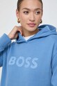 Βαμβακερή μπλούζα Boss Orange BOSS ORANGE μπλε 50501150