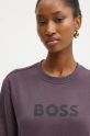 Boss Orange bluza bawełniana BOSS ORANGE fioletowy 50501154