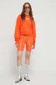 Bavlnená mikina Moschino Jeans oranžová
