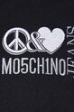 Хлопковая кофта Moschino Jeans 1718.8757 чёрный