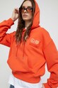 Βαμβακερή μπλούζα Moschino Jeans πορτοκαλί 1717.8757