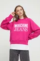 ροζ Βαμβακερή μπλούζα Moschino Jeans