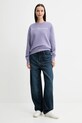 Μπλούζα Tommy Hilfiger WW0WW39791 μωβ AW25