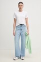 Tommy Hilfiger bluză WW0WW39791 verde SS25