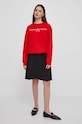 Tommy Hilfiger bluza WW0WW39791 czerwony SS25