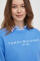 Mikina Tommy Hilfiger modrá WW0WW39791