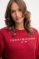 Mikina Tommy Hilfiger burgundské WW0WW39791