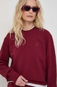 Trussardi bluza bawełniana bawełna bordowy 56F00271.1T006303