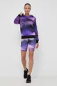 Bombažen pulover PLEIN SPORT vijolična