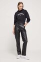 Tommy Jeans hanorac de bumbac DW0DW16400 negru AW23