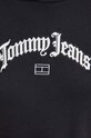 Tommy Jeans pamut melegítőfelső DW0DW16400 fekete