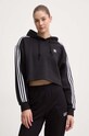 Mikina adidas Originals Adicolor Classics Crop Hoodie čierna IB7388
