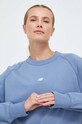 New Balance bluza bawełniana niebieski WT31500MYL