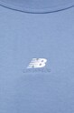 New Balance bluza bawełniana WT31500MYL niebieski