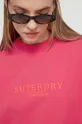 oranžna Bombažen pulover Superdry