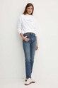 Βαμβακερή μπλούζα Calvin Klein K20K205450 λευκό AA00