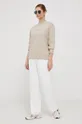 Calvin Klein bluza bawełniana beżowy