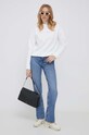 Calvin Klein bluza K20K206815 alb AW23