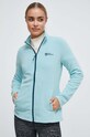 Sportovní mikina Jack Wolfskin Taunus tyrkysová 1711391