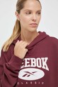 Reebok Classic hanorac de bumbac burgundia 100030860