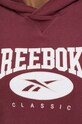 Reebok Classic hanorac de bumbac 100030860 burgundia