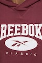 Бавовняна кофта Reebok Classic 100030860 бордо