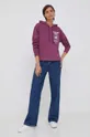 Pulover Calvin Klein Jeans vijolična
