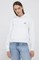 λευκό Βαμβακερή μπλούζα Calvin Klein Jeans