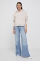 Bavlnená mikina Calvin Klein Jeans J20J222732 béžová AW23