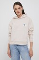 Bavlnená mikina Calvin Klein Jeans béžová J20J222732