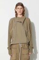 Rick Owens cotton sweatshirt cotton green DS02C5239.F