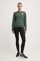 Pamučna dukserica Fjallraven 1960 Logo Badge Sweater F87230.679 zelena SS24