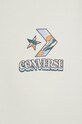 Bavlněná mikina Converse 10026532.A01 béžová
